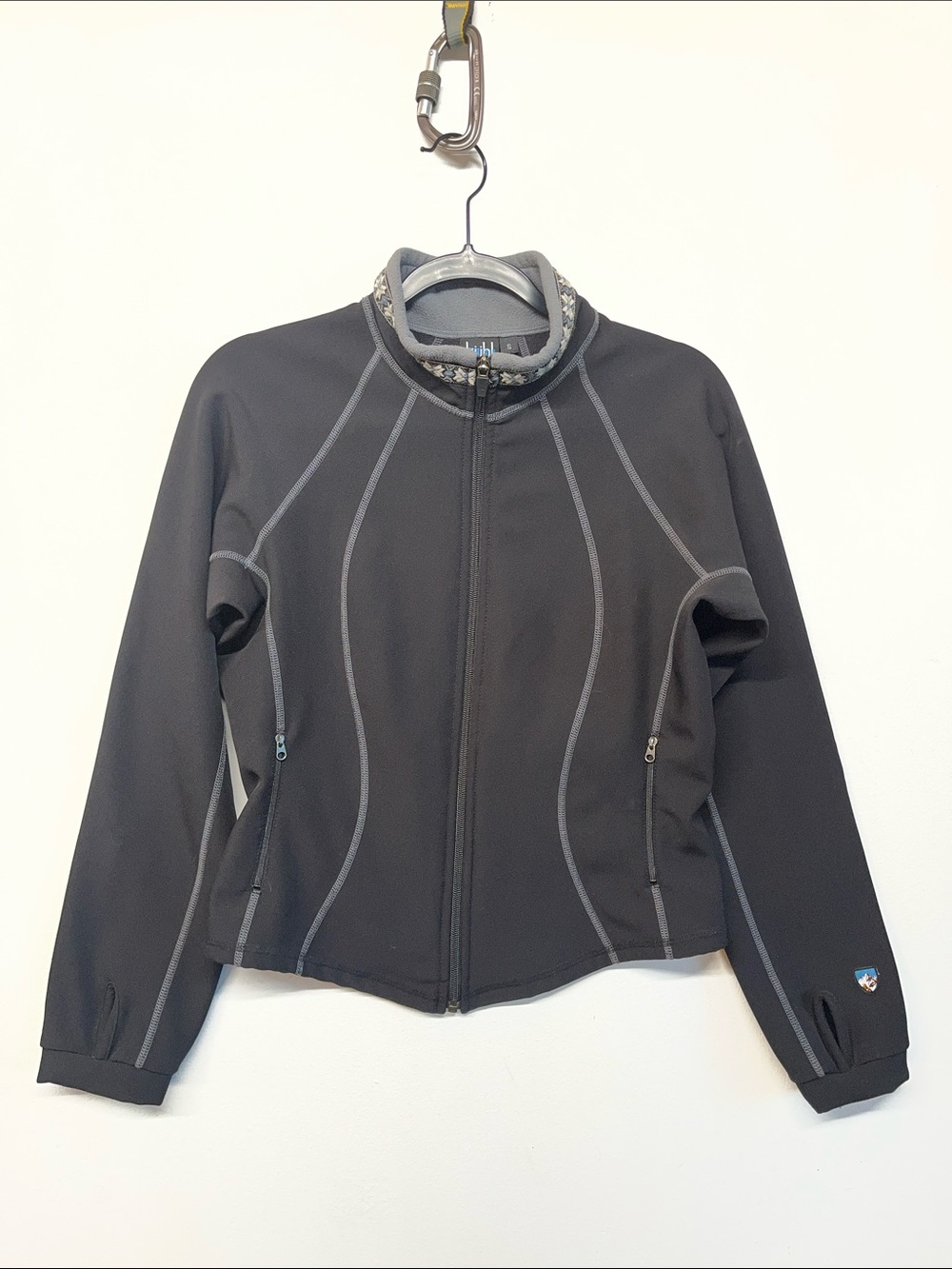Kuhl Full Zip Alfpaca Fleece Hiking Jacket EUC size Small
